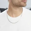 Marc Orian Colliers|Colliers Argent > Chaîne Anilo Maille Alternée Argent Blanc
