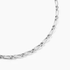 Marc Orian Colliers|Colliers Argent > Chaîne Anilo Maille Alternée Argent Blanc