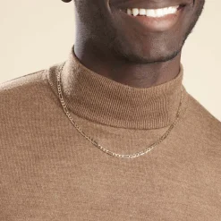 Marc Orian Colliers|Chaines Homme > Chaîne Cameo Maille Alternee 1/3 Or Bicolore