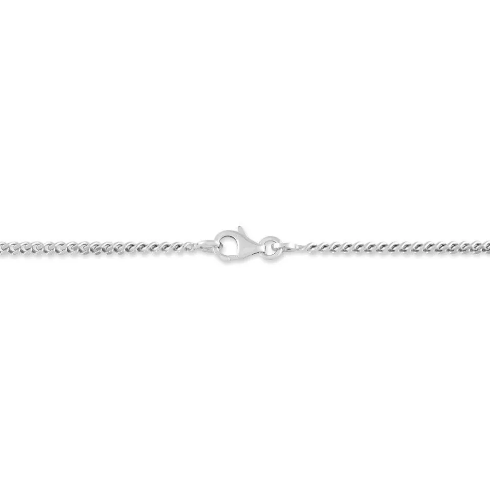 Marc Orian Chaines Argent|Colliers > Chaîne Casper Maille Gourmette Argent Blanc