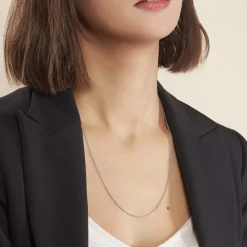 Marc Orian Colliers Fantaisie|Colliers > Chaîne Claudine Maille Forçat Argent Blanc