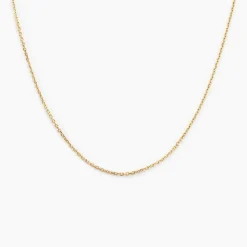 Chaîne Igoa Maille Forçat Diamantee Or Jaune