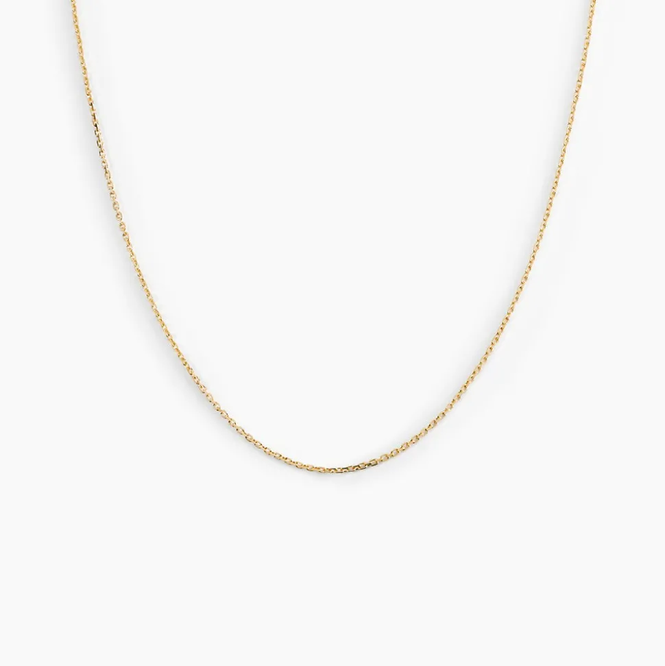 Chaîne Igoa Maille Forçat Diamantee Or Jaune