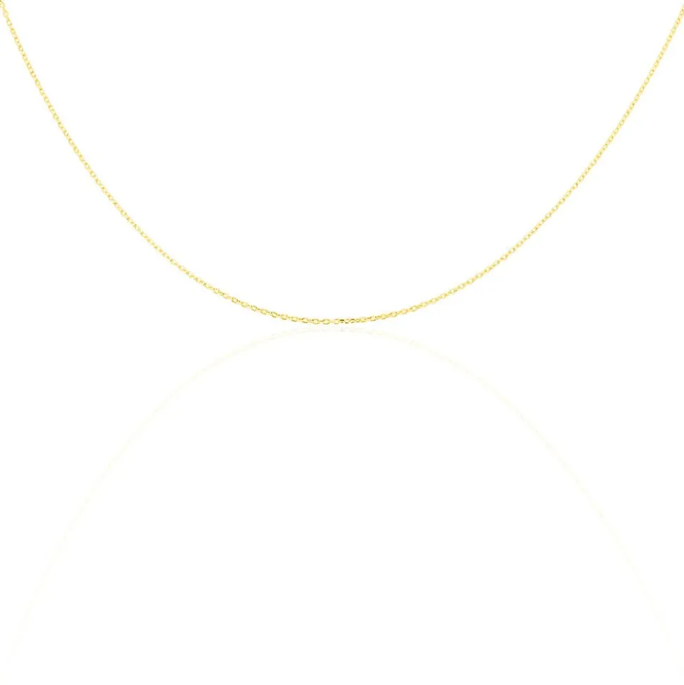 Chaîne Igoa Maille Forçat Diamantee Or Jaune