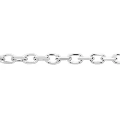 Chaîne Igoa Maille Forçat Diamantee Or Blanc
