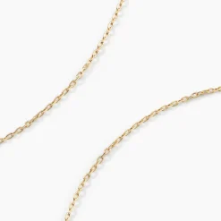 Marc Orian Colliers|Chaines Femme > Chaîne Igoa Maille Forçat Diamantee Or Jaune