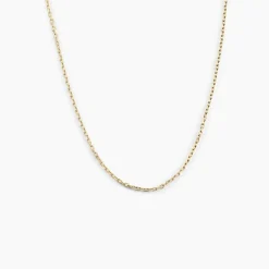 Marc Orian Colliers|Chaines Femme > Chaîne Igoa Maille Forçat Diamantee Or Jaune