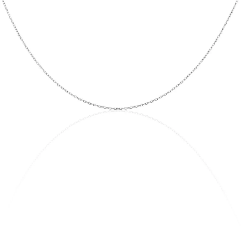 Marc Orian Colliers|Bijoux Femme > Chaîne Igoa Maille Forçat Diamantee Or Blanc