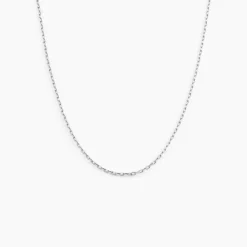 Marc Orian Colliers|Colliers Or > Chaîne Igoa Maille Forçat Diamantee Or Blanc