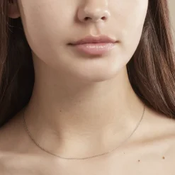 Marc Orian Colliers|Chaines Femme > Chaîne Ilda Maille Forçat Limee Or Blanc