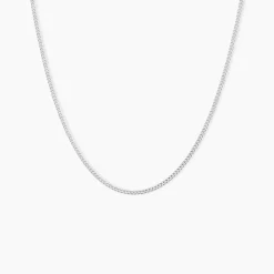 Chaîne Imad Maille Gourmette Or Blanc