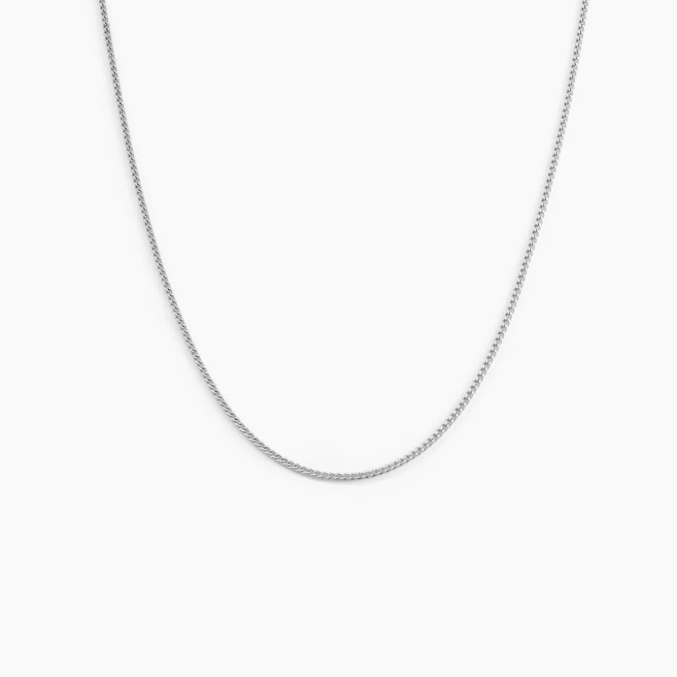 Chaîne Imad Maille Gourmette Or Blanc