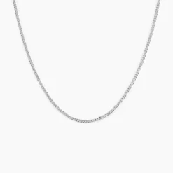 Chaîne Imad Maille Gourmette Or Blanc