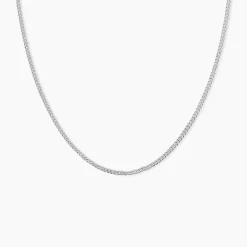 Chaîne Imad Maille Gourmette Or Blanc