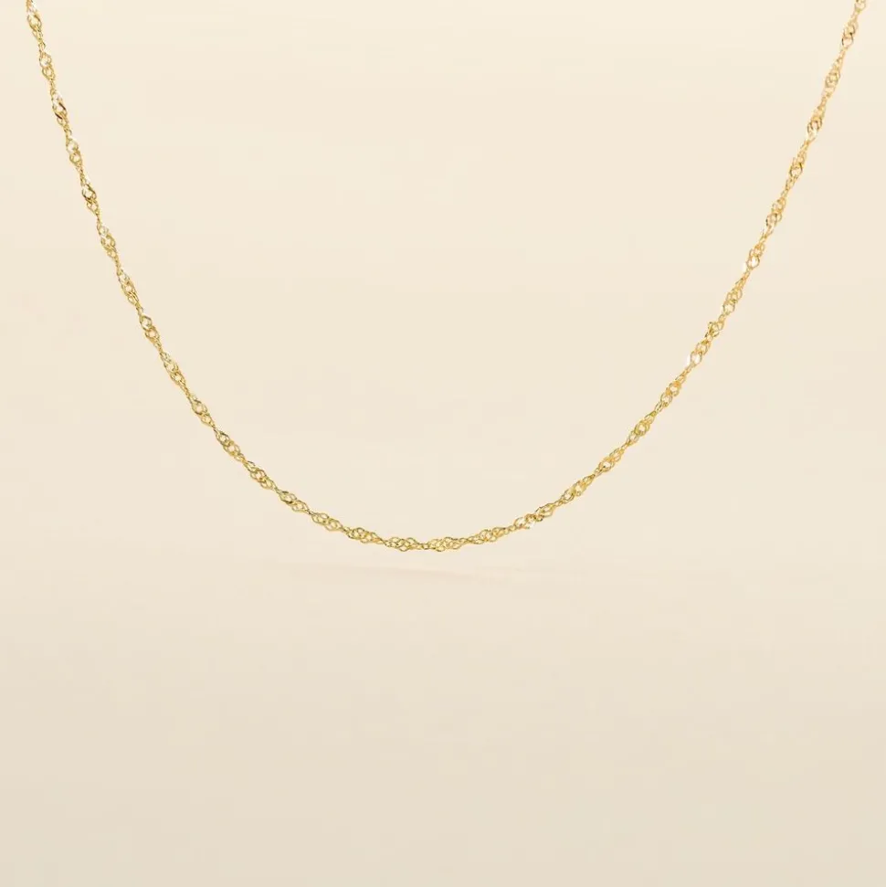 Chaîne Imanie Maille Singapour Or Jaune