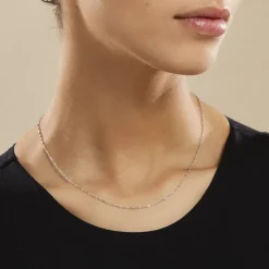 Marc Orian Colliers|Chaines Femme > Chaîne Imanie Maille Singapour Or Blanc