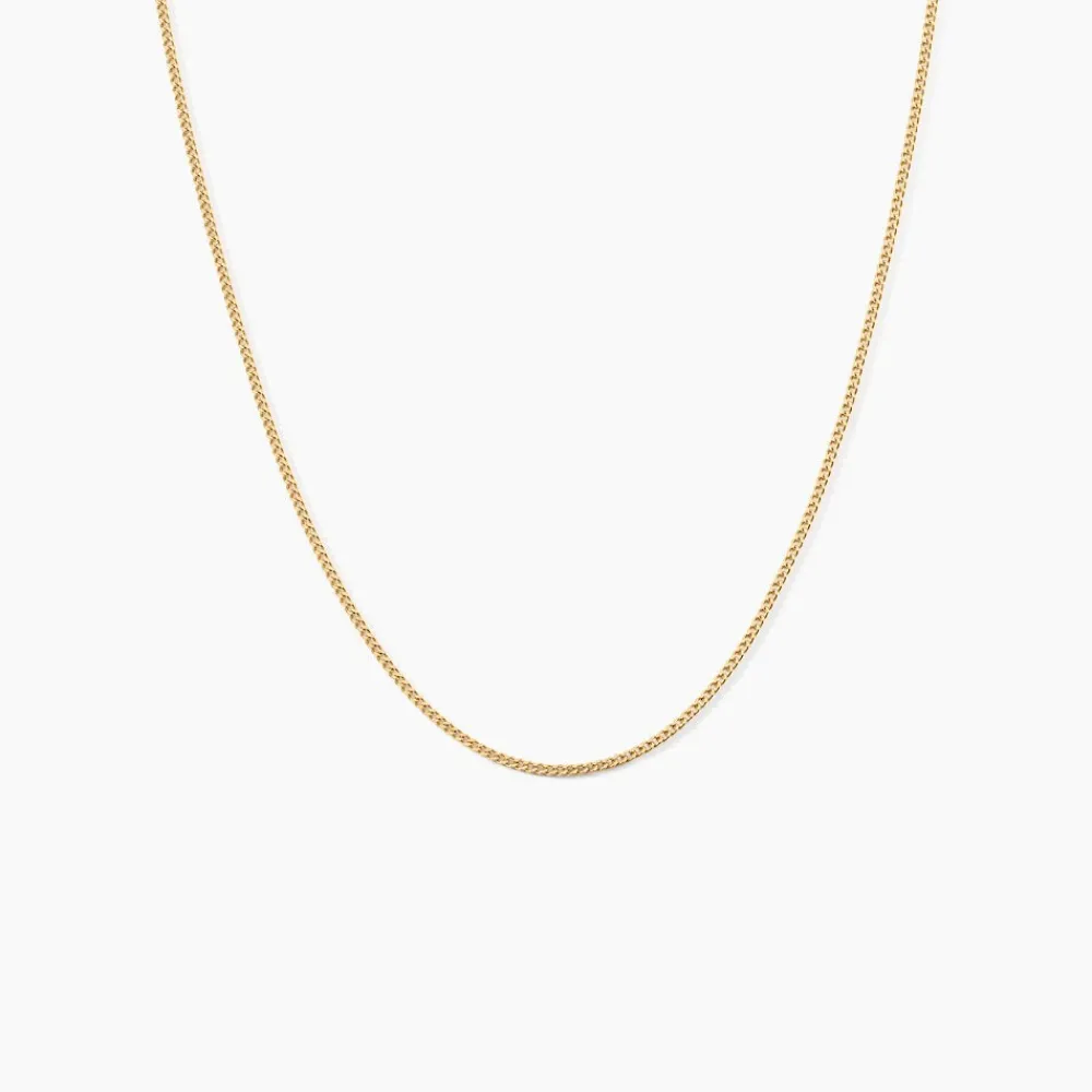 Marc Orian Colliers|Chaines Homme > Chaîne Ixia Maille Gourmette Diamantee Or Jaune