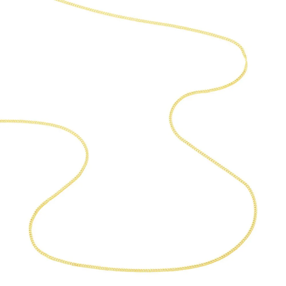Marc Orian Colliers|Chaines Femme > Chaîne Ixia Maille Gourmette Diamantee Or Jaune