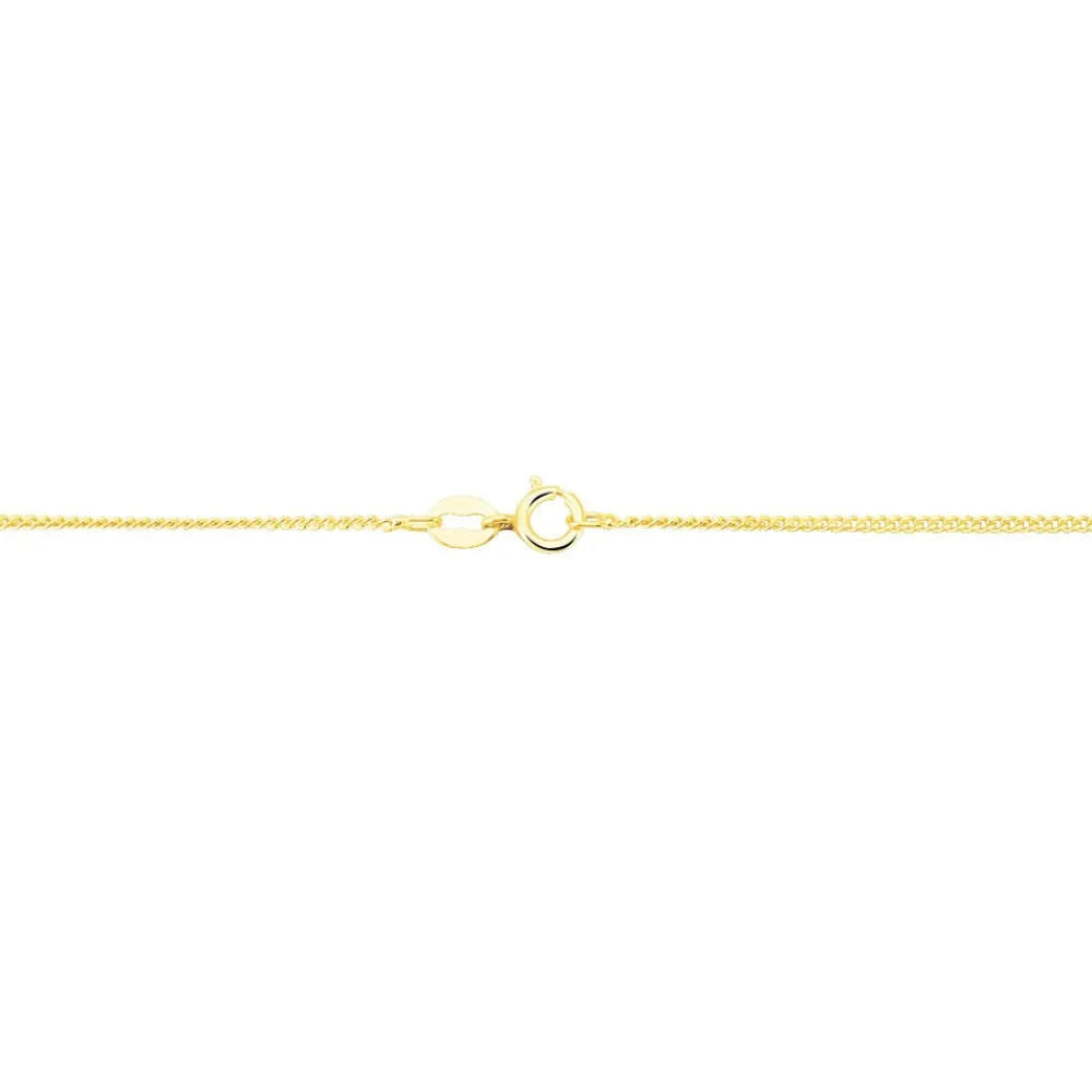 Marc Orian Colliers|Chaines Femme > Chaîne Ixia Maille Gourmette Diamantee Or Jaune