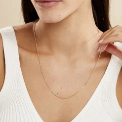 Marc Orian Colliers|Chaines Homme > Chaîne Ixia Maille Gourmette Diamantee Or Jaune