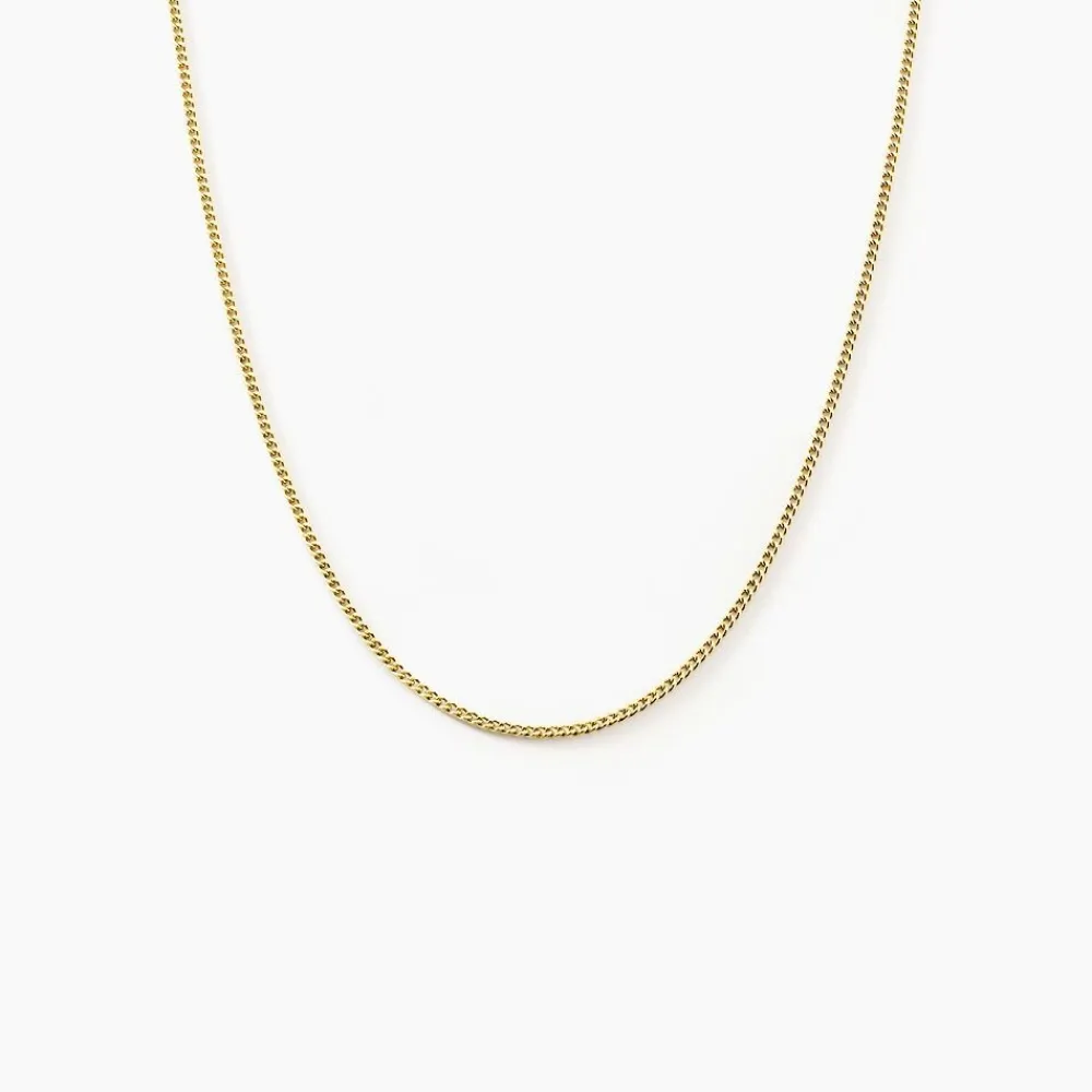 Marc Orian Colliers|Chaines Homme > Chaîne Ixia Maille Gourmette Diamantee Or Jaune