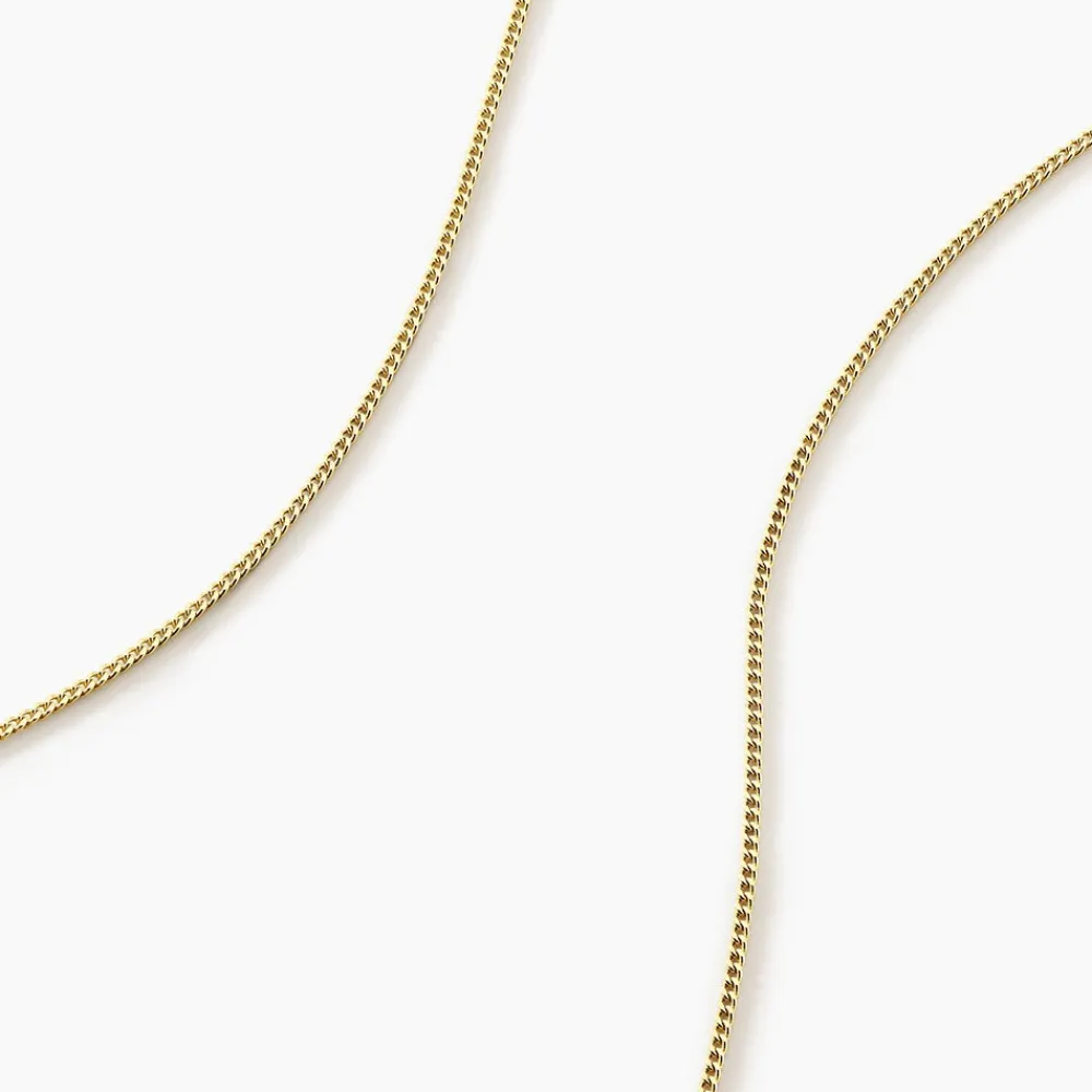 Marc Orian Colliers|Chaines Homme > Chaîne Ixia Maille Gourmette Diamantee Or Jaune