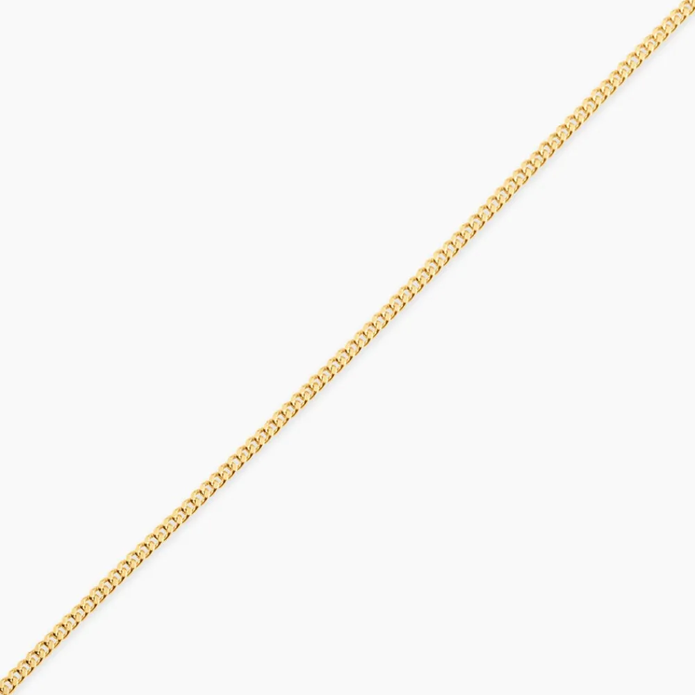 Marc Orian Colliers|Chaines Femme > Chaîne Ixia Maille Gourmette Diamantee Or Jaune