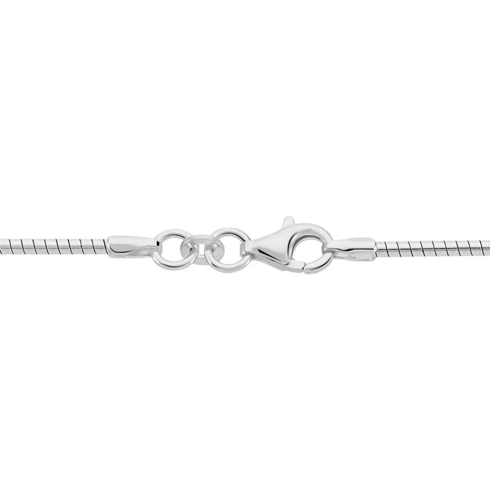 Marc Orian Colliers Fantaisie|Colliers > Chaîne Kassie Maille Omega Argent Blanc