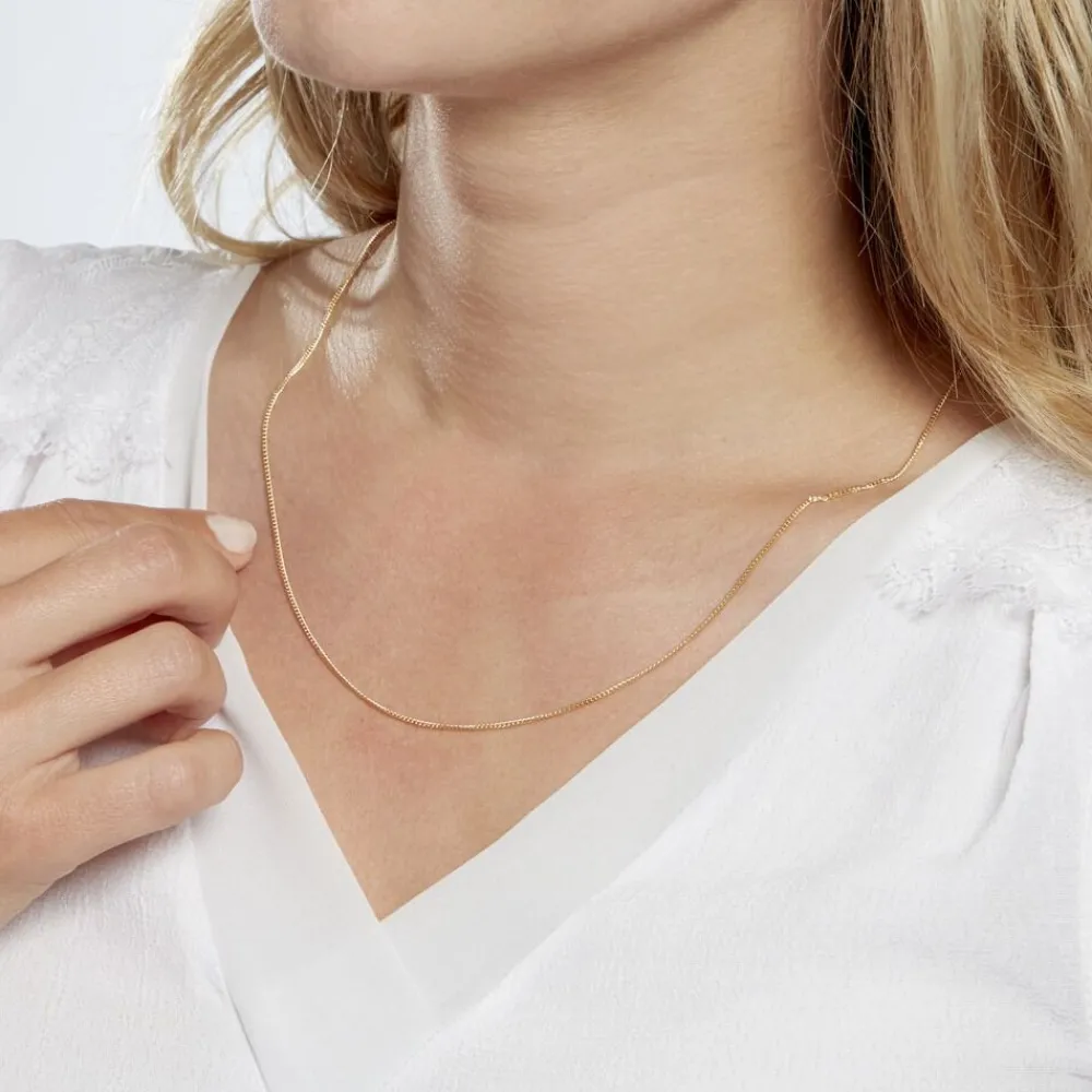 Marc Orian Colliers|Chaines Homme > Chaîne Kena Maille Gourmette Or Jaune