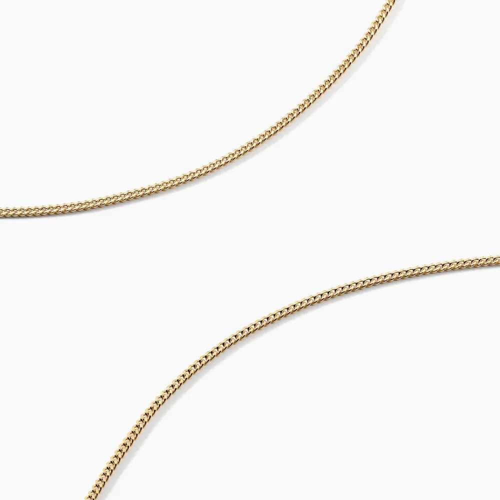 Marc Orian Colliers|Chaines Homme > Chaîne Kena Maille Gourmette Or Jaune