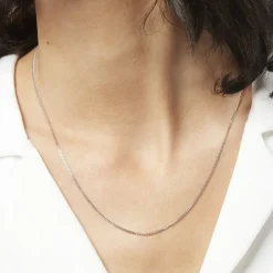 Marc Orian Colliers|Chaines Homme > Chaîne Maille Gourmette Or Blanc