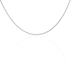 Marc Orian Colliers|Chaines Homme > Chaîne Maille Gourmette Or Blanc