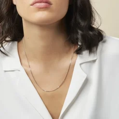 Marc Orian Colliers|Chaines Homme > Chaîne Maille Gourmette Or Blanc