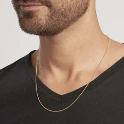 Marc Orian Colliers|Chaines Homme > Chaîne Maille Gourmette Or Jaune