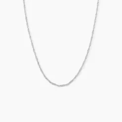 Marc Orian Colliers|Chaines Femme > Chaîne Ons Maille Singapour Or Blanc