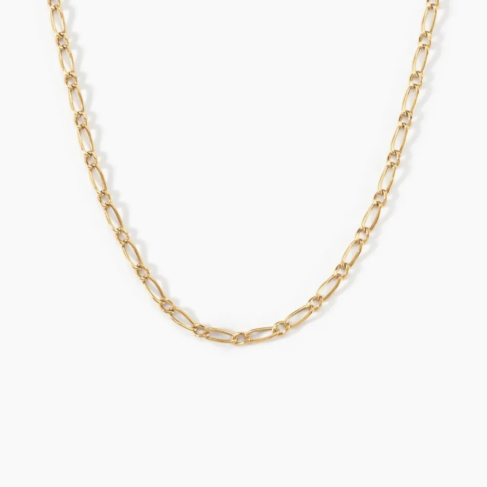 Marc Orian Colliers|Chaines Femme > Chaîne Ophelio Maille Alternee 1/1 Or Jaune
