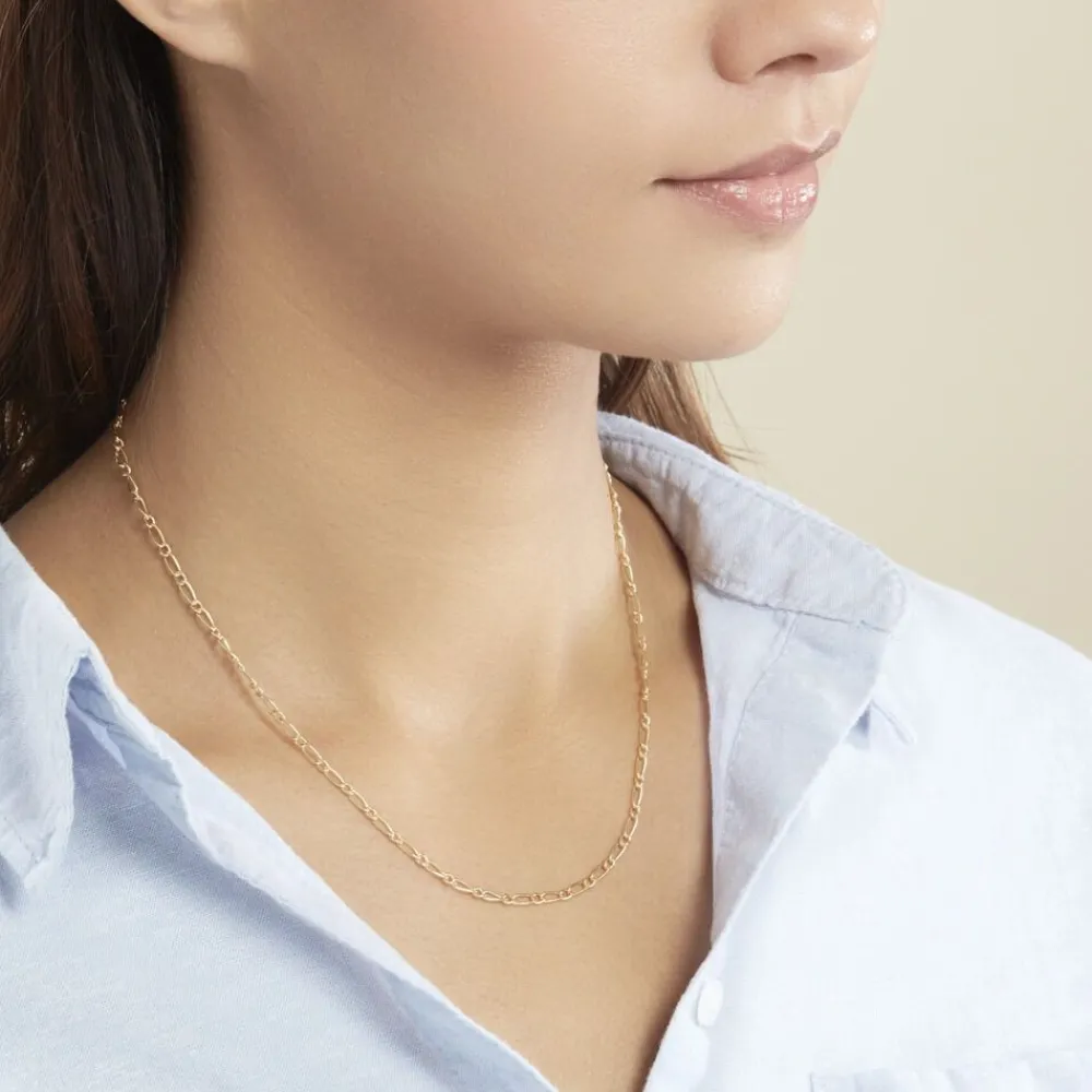 Marc Orian Colliers|Chaines Femme > Chaîne Ophelio Maille Alternee 1/1 Or Jaune