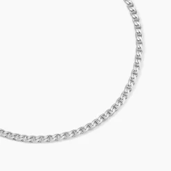Marc Orian Colliers|Colliers Argent > Chaîne Piato Marine Argent Blanc