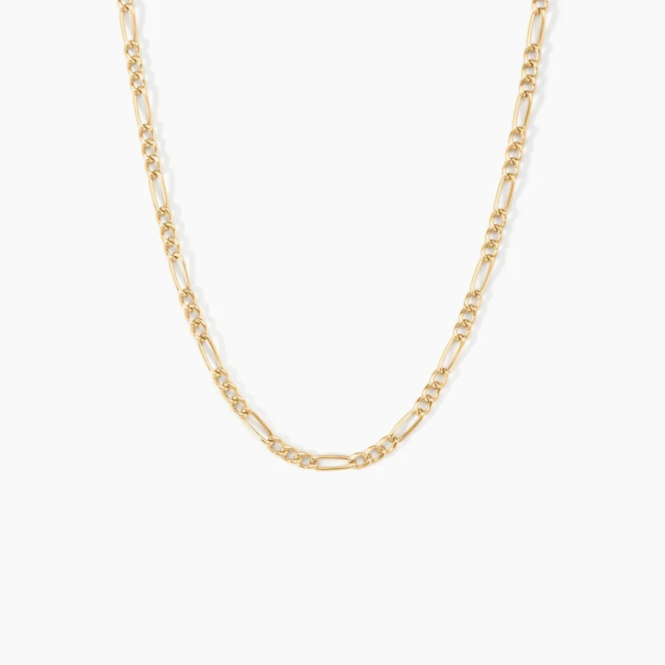 Chaîne Valene Maille Alternée 1/3 Or Jaune