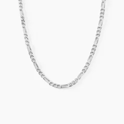 Marc Orian Colliers Fantaisie|Colliers > Chaîne Vivian Maille Alternee 1/3 Argent Blanc