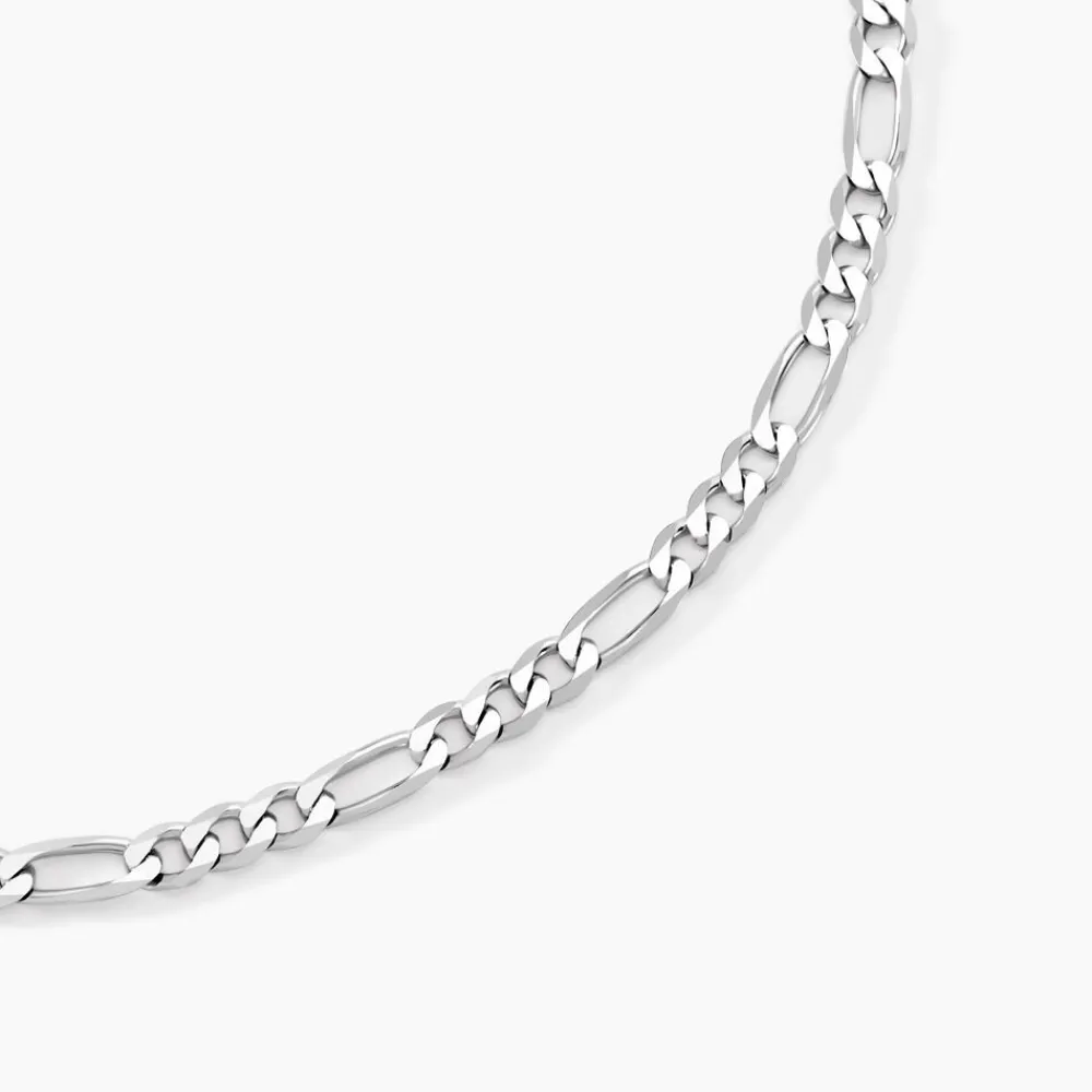 Marc Orian Colliers|Colliers Argent > Chaîne Vivian Maille Alternee 1/3 Argent Blanc