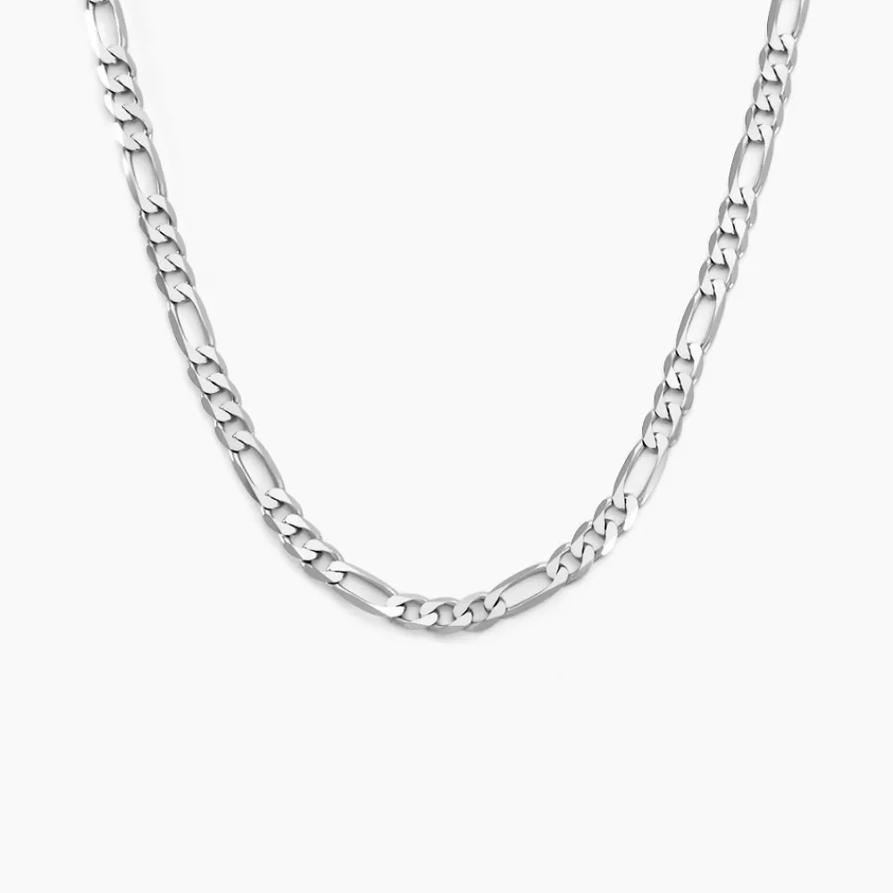 Marc Orian Colliers|Colliers Argent > Chaîne Vivian Maille Alternee 1/3 Argent Blanc