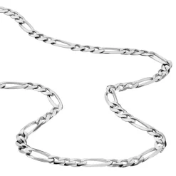 Marc Orian Colliers|Colliers Argent > Chaîne Vivian Maille Alternee 1/3 Argent Blanc