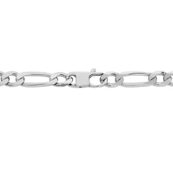 Marc Orian Colliers|Colliers Argent > Chaîne Vivian Maille Alternee 1/3 Argent Blanc
