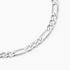 Marc Orian Colliers|Colliers Argent > Chaîne Vivian Maille Alternee 1/3 Argent Blanc