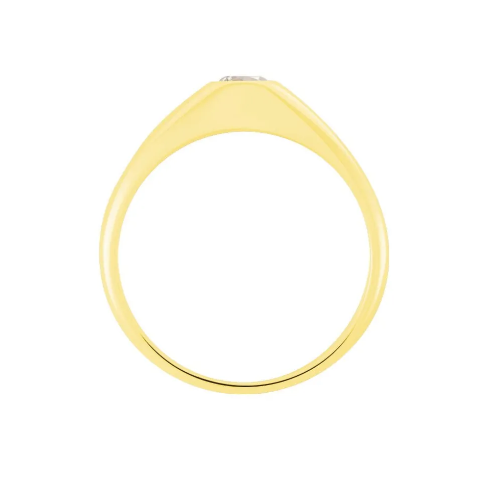 Chevaliere Maxime Or Jaune Oxyde