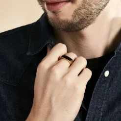 Marc Orian Bagues Homme|Bagues > Chevaliere Plaqué Or Gregh Email
