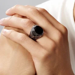 Marc Orian Idées Cadeaux Homme|Bagues > Chevaliere Zayn Acier Inoxydable Blanc Verre