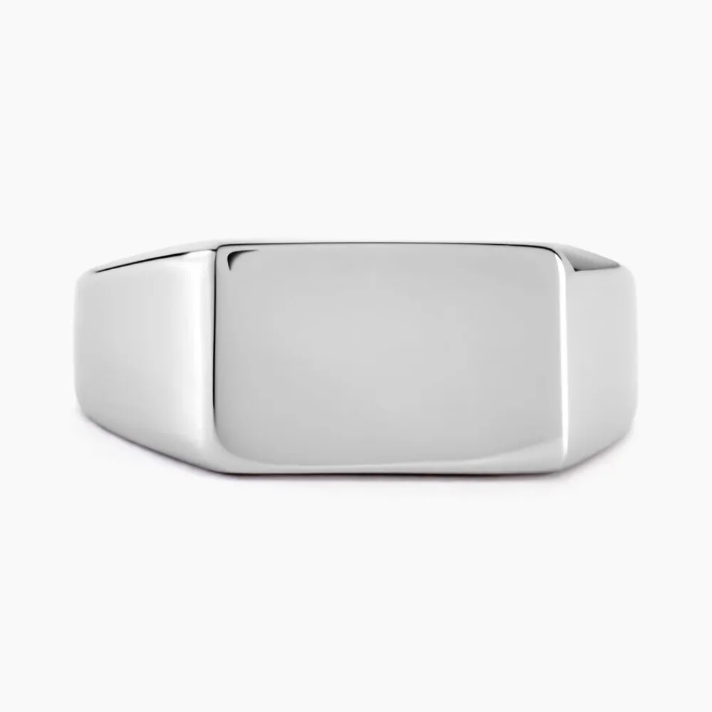 Marc Orian Bagues Homme|Bagues > Chevalière Acier Gris Luciano