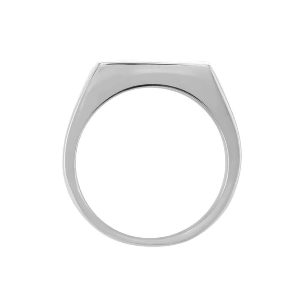 Marc Orian Bagues Homme|Bagues > Chevalière Acier Gris Luciano